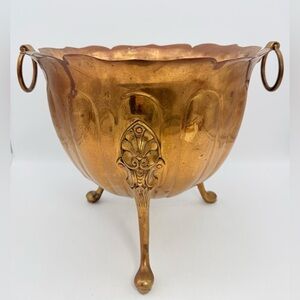 Antique Henry Loveridge Arts & Crafts Brass Jardiniere | Planter Coal Bucket
